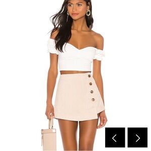 Tularosa Revolve Byron Skort, Natural, size XXS